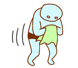 Weirdo festival blue man sticker #9004166