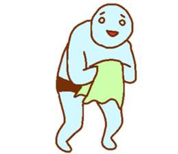 Weirdo festival blue man sticker #9004167