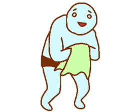 Weirdo festival blue man sticker #9004167