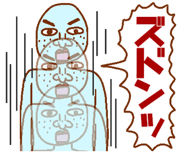 Weirdo festival blue man sticker #9004171