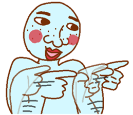 Weirdo festival blue man sticker #9004174