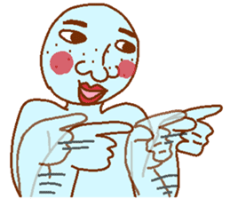 Weirdo festival blue man sticker #9004174