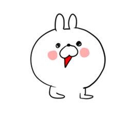 The smile of rabbit 3 sticker #9004587