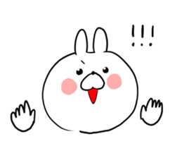 The smile of rabbit 3 sticker #9004590