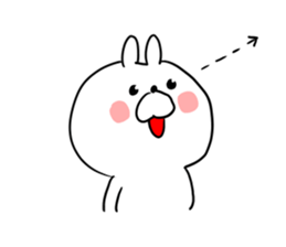 The smile of rabbit 3 sticker #9004594