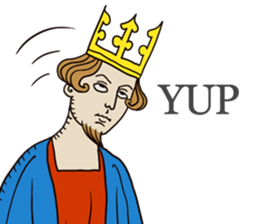 Manuscript-like KING sticker #9004938