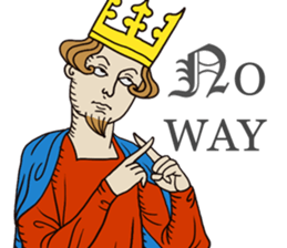 Manuscript-like KING sticker #9004941