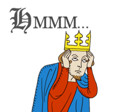 Manuscript-like KING sticker #9004942