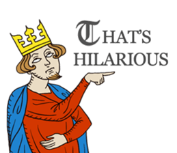 Manuscript-like KING sticker #9004945