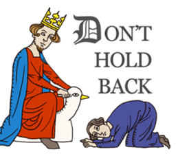 Manuscript-like KING sticker #9004952