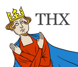 Manuscript-like KING sticker #9004953