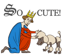 Manuscript-like KING sticker #9004957