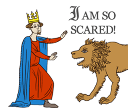 Manuscript-like KING sticker #9004958