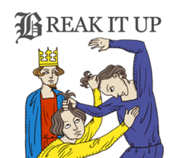 Manuscript-like KING sticker #9004966