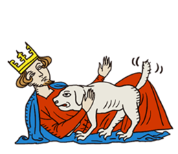 Manuscript-like KING sticker #9004970