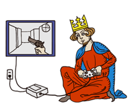 Manuscript-like KING sticker #9004972