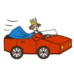 Manuscript-like KING sticker #9004973