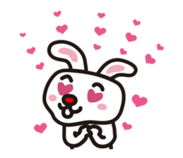 Thanks rabbit sticker #9005456