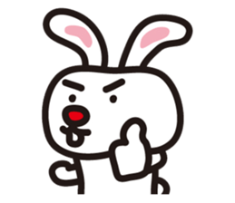 Thanks rabbit sticker #9005472