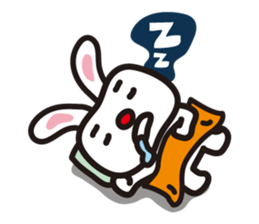 Thanks rabbit sticker #9005486