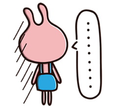 Sling rabbit wonderful life sticker #9005516