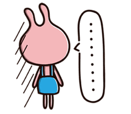 Sling rabbit wonderful life sticker #9005516