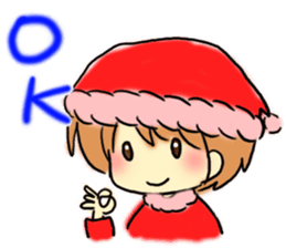 Marshmallow Santa sticker #9005536