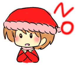 Marshmallow Santa sticker #9005537