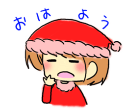 Marshmallow Santa sticker #9005538