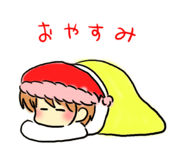 Marshmallow Santa sticker #9005539