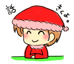 Marshmallow Santa sticker #9005542