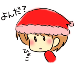 Marshmallow Santa sticker #9005543