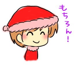 Marshmallow Santa sticker #9005544