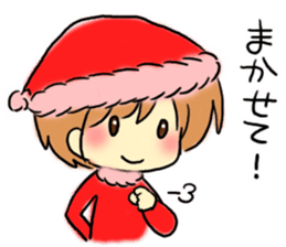 Marshmallow Santa sticker #9005545