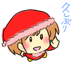 Marshmallow Santa sticker #9005546