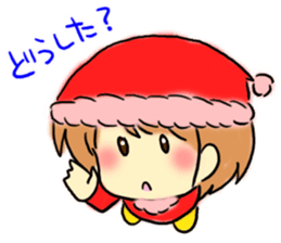 Marshmallow Santa sticker #9005552