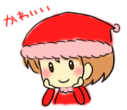 Marshmallow Santa sticker #9005553