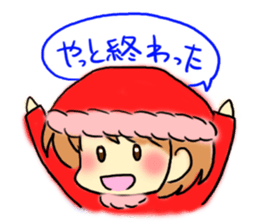 Marshmallow Santa sticker #9005555