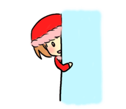 Marshmallow Santa sticker #9005556