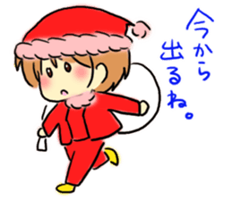 Marshmallow Santa sticker #9005558