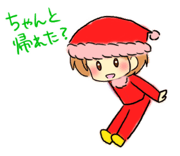 Marshmallow Santa sticker #9005559