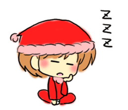 Marshmallow Santa sticker #9005560