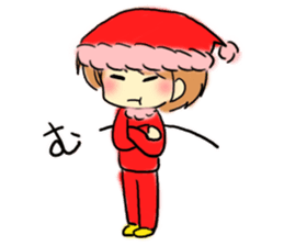 Marshmallow Santa sticker #9005562