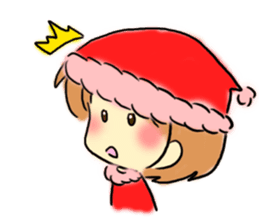 Marshmallow Santa sticker #9005563