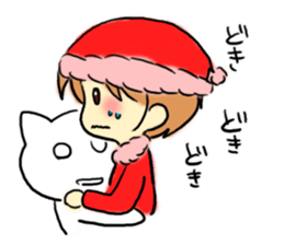 Marshmallow Santa sticker #9005565