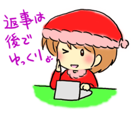 Marshmallow Santa sticker #9005568