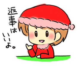 Marshmallow Santa sticker #9005569