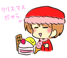 Marshmallow Santa sticker #9005572