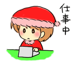 Marshmallow Santa sticker #9005573