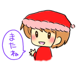 Marshmallow Santa sticker #9005574